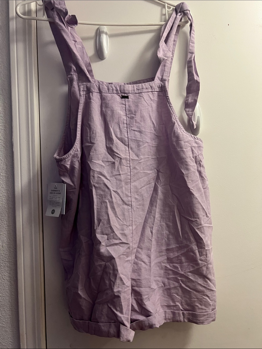 O'Neill Lailac Button-Front Tie-Shoulder Romper - Picture 5 of 7